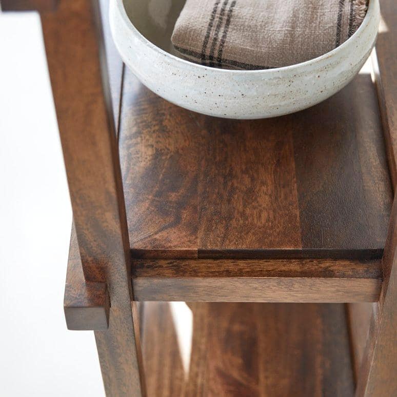 Lala XL Solid Wood Bookshelf in Provincial Teak Finish