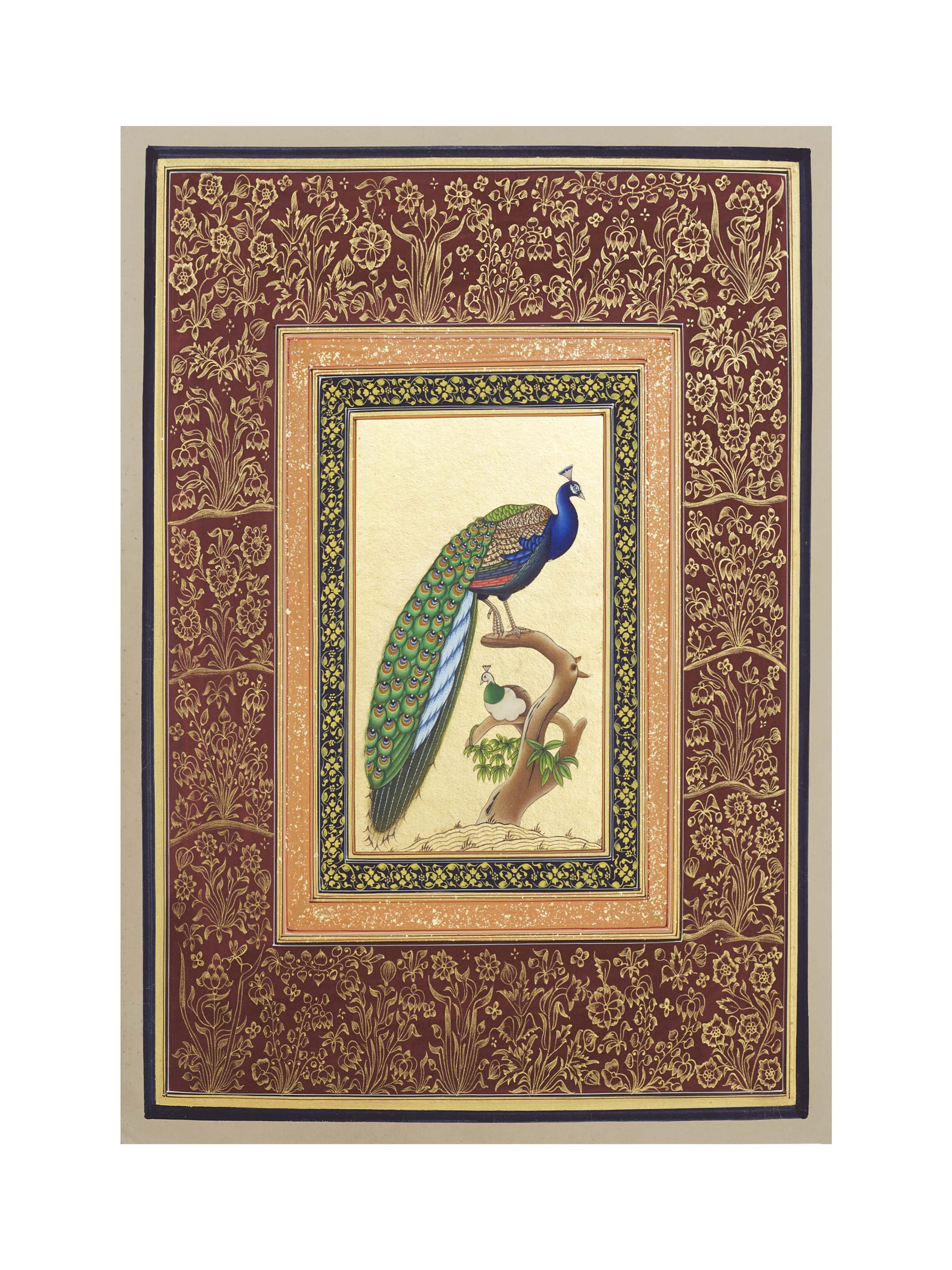 Peacock Miniature Painting
