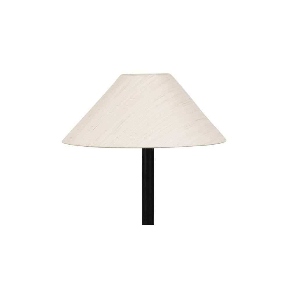 Gordon Black Cotton Shade Floor Lamp