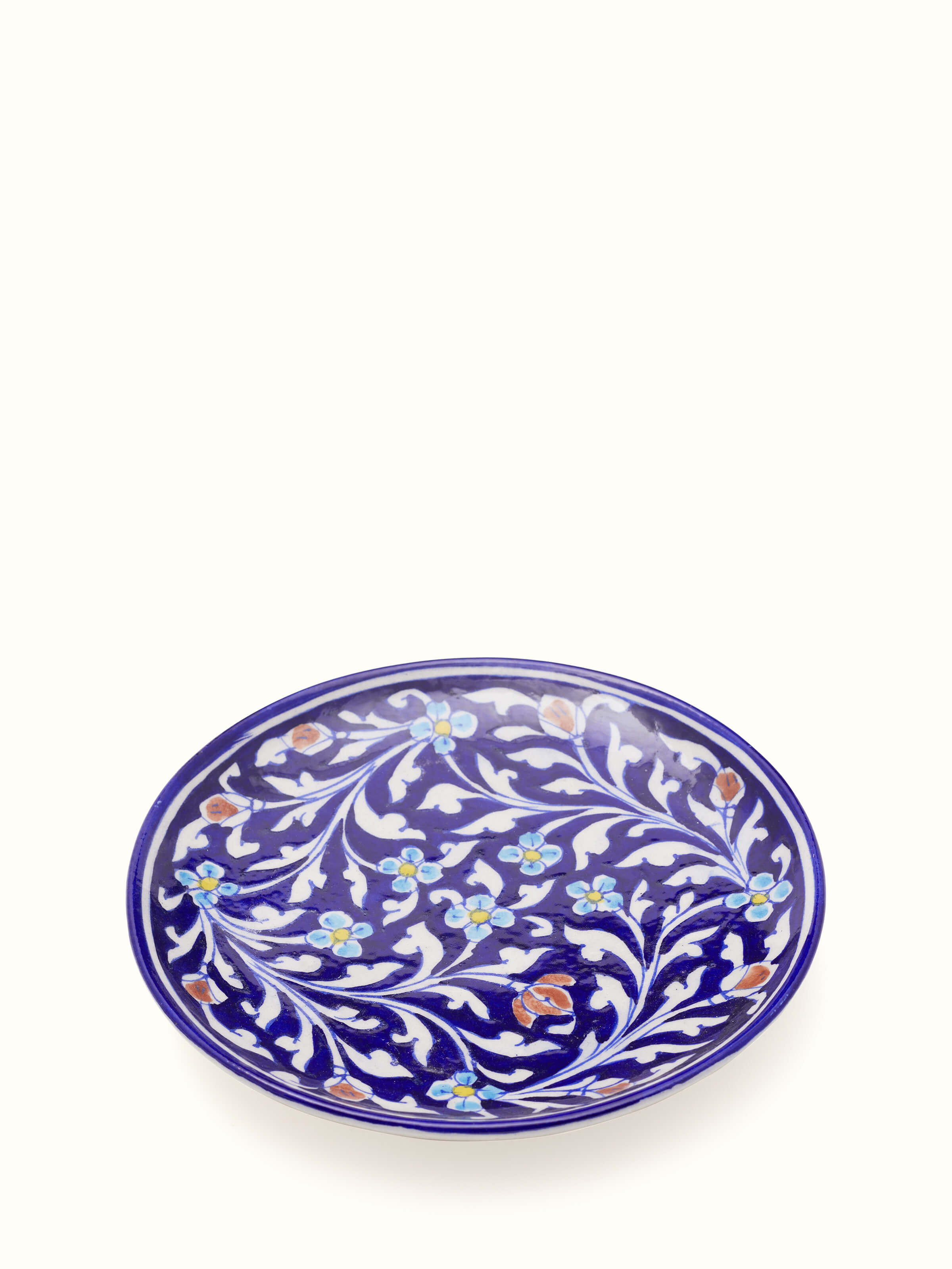 Blue Pottery Ceramic Decorative Plate