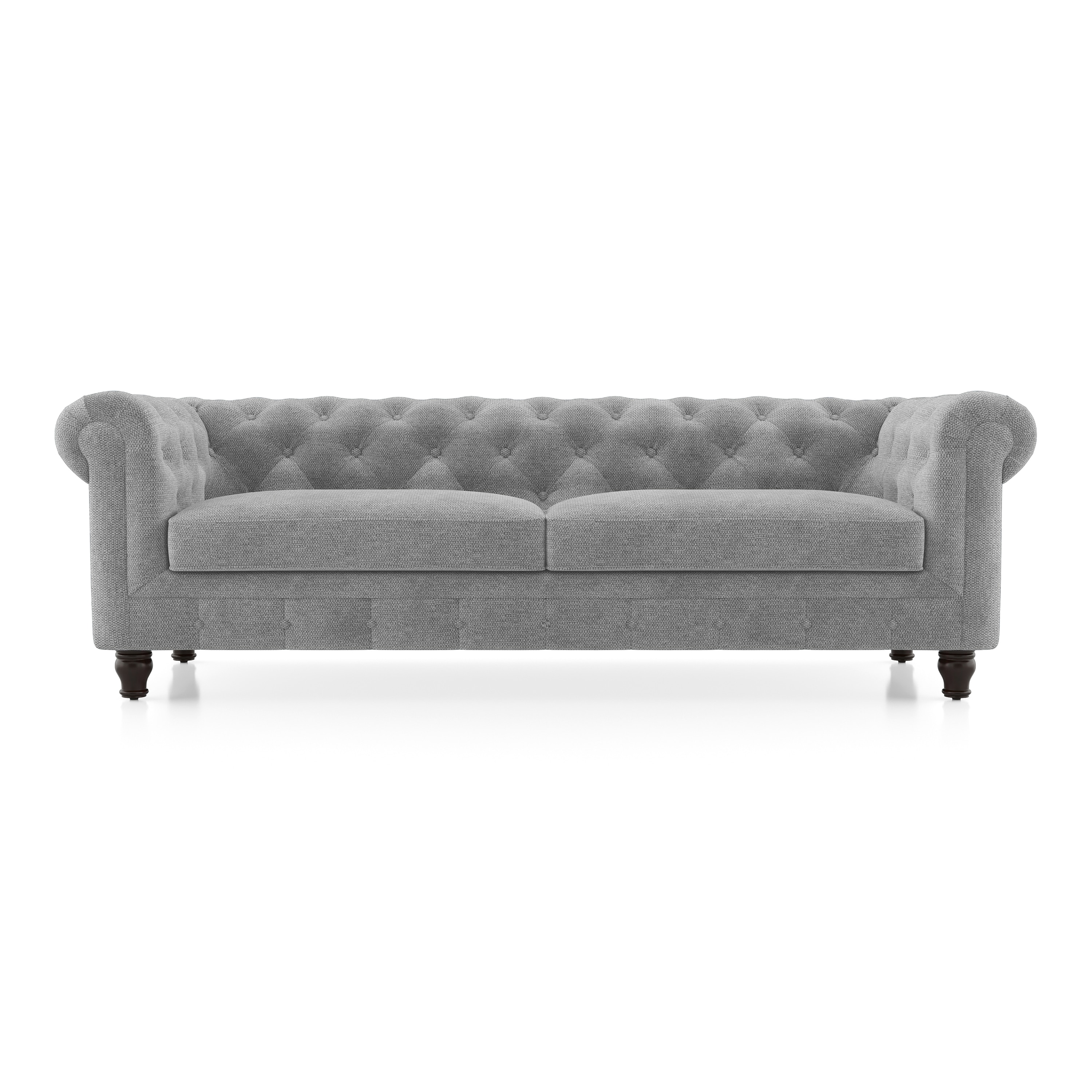 Winchester Essential 3 Seater Fabric Sofa In Granite Weave Colour
