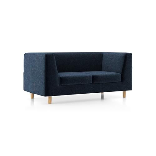 Rubik Premium 2 Seater Fabric Sofa in Cobalt Colour