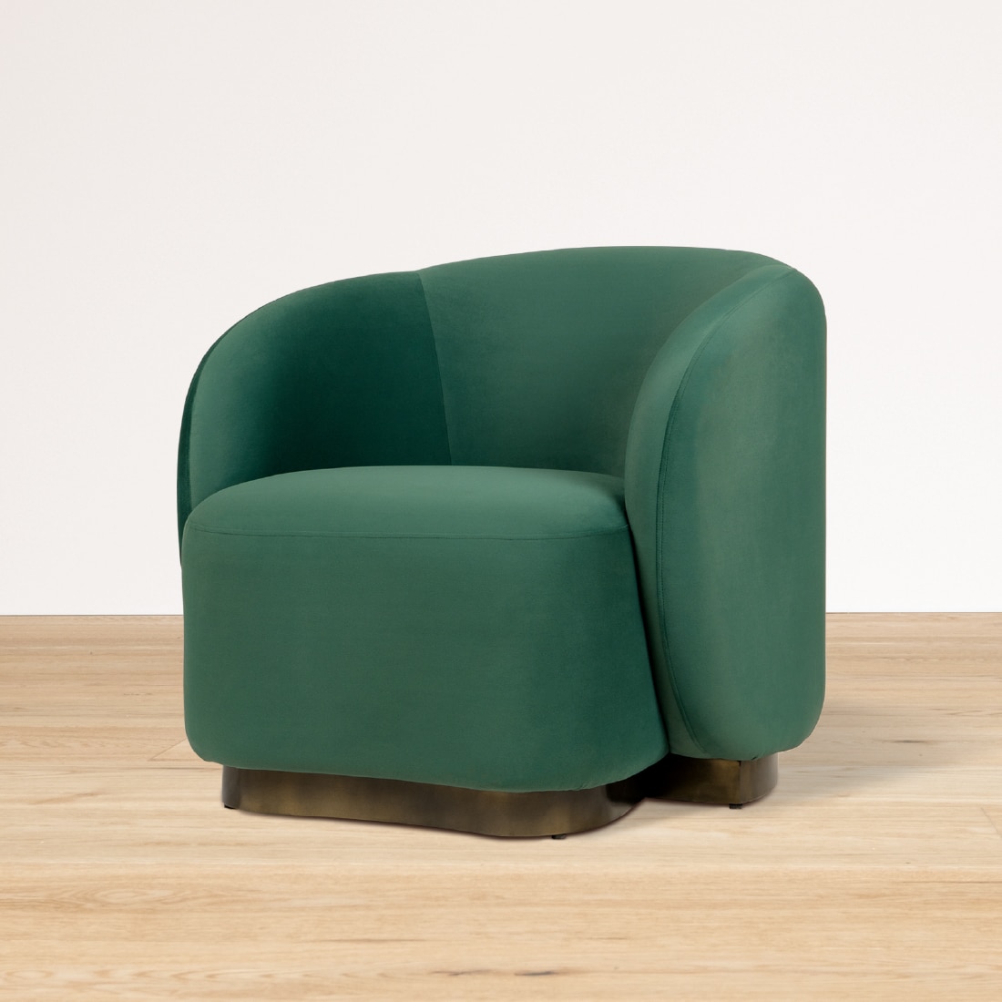 Brio Stainless Steel One Seater Sofa in Green Colour - Orange Tree