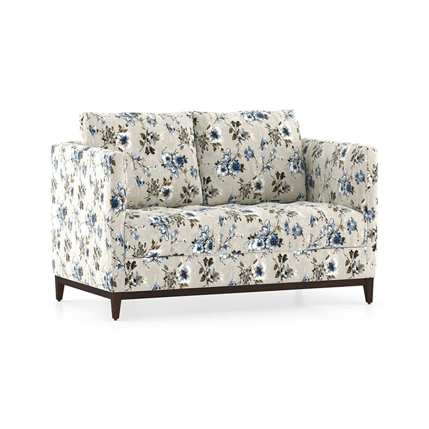 Florence Luxe 2 Seater Fabric Sofa in Adrian Velvet Colour