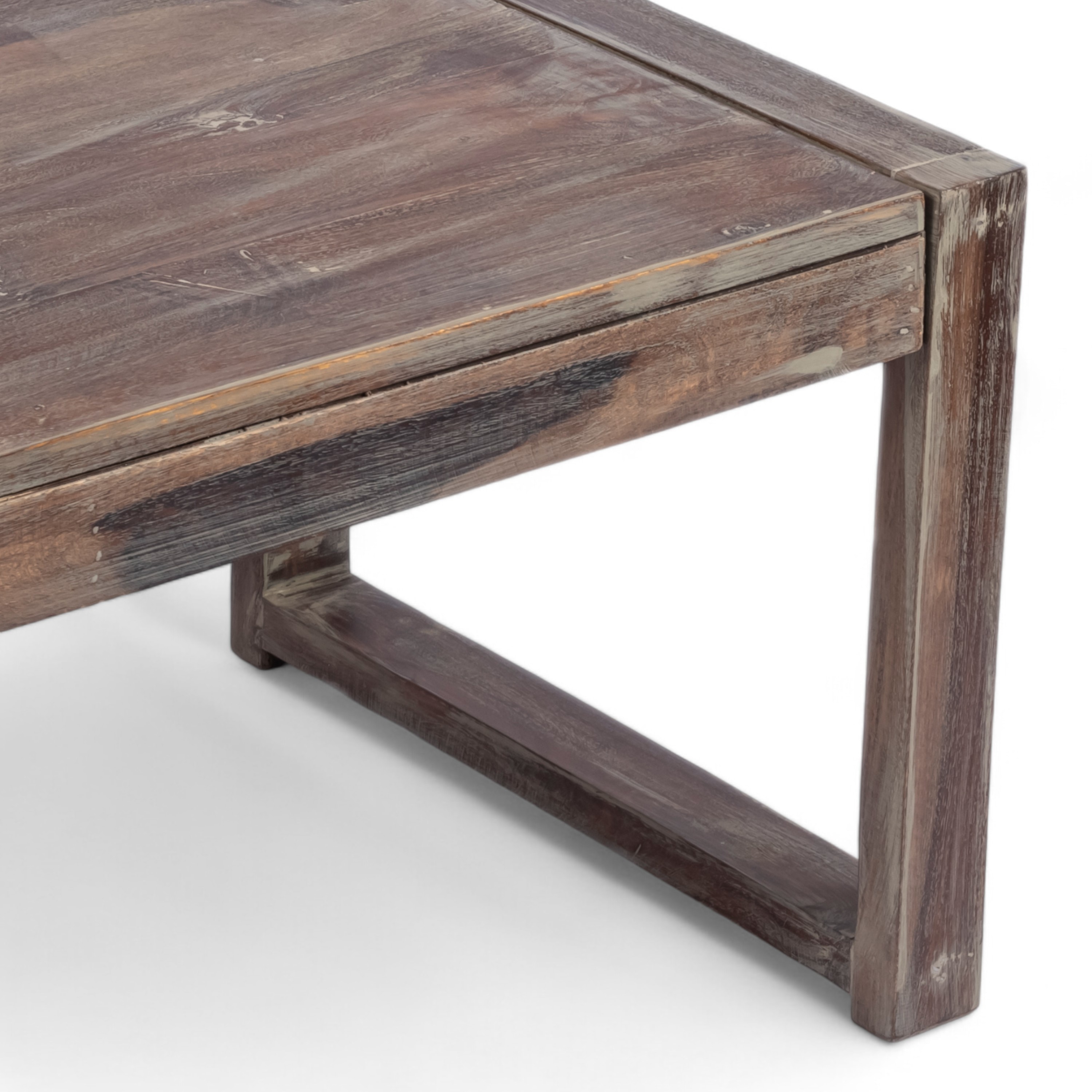 Hamstreet Sheesham Wood Coffee Table In Antique Grey Finish