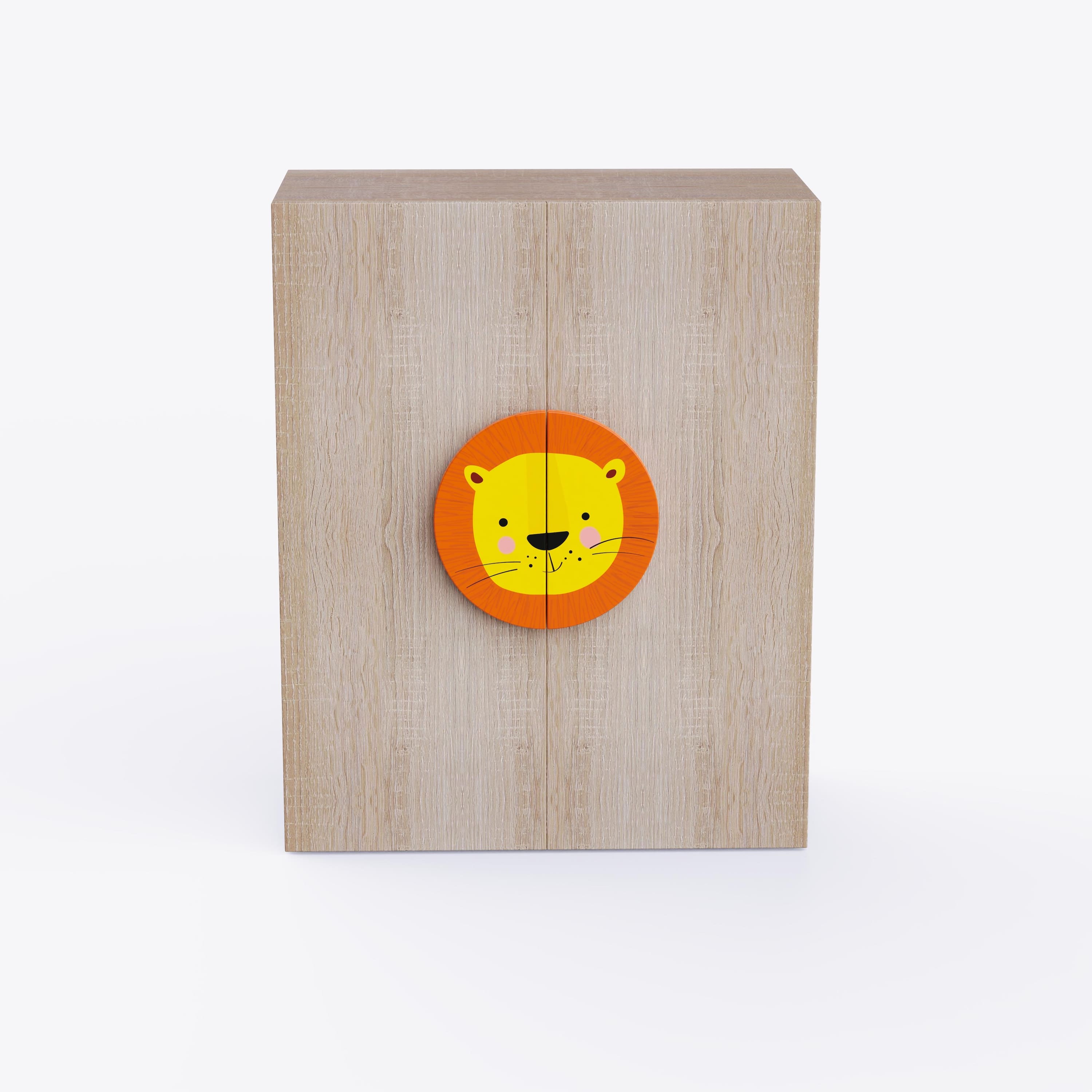 Lion'S Den Cabinet Storage In Oak Colour