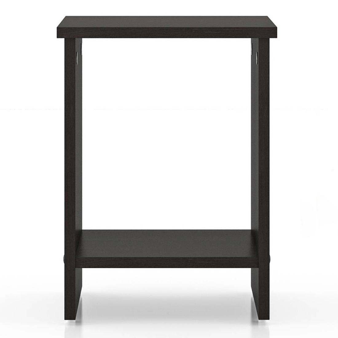 Nick Engineered Wood Side Table in Dark Wenge Finish