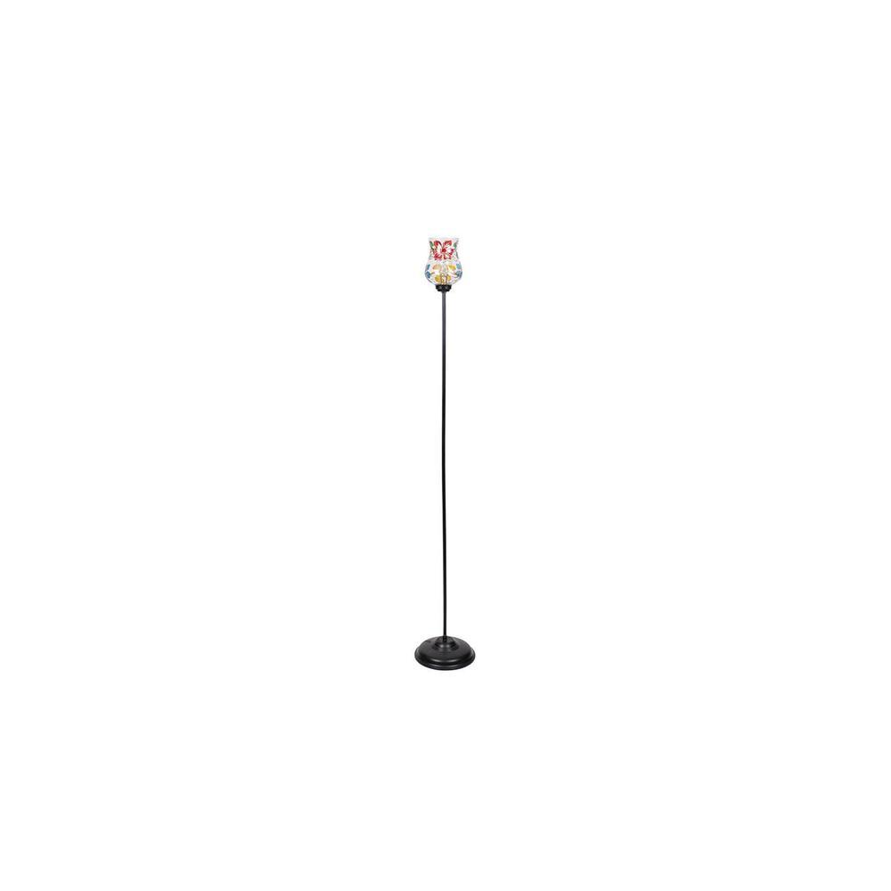 Phil Black Glass Shade Floor Lamp
