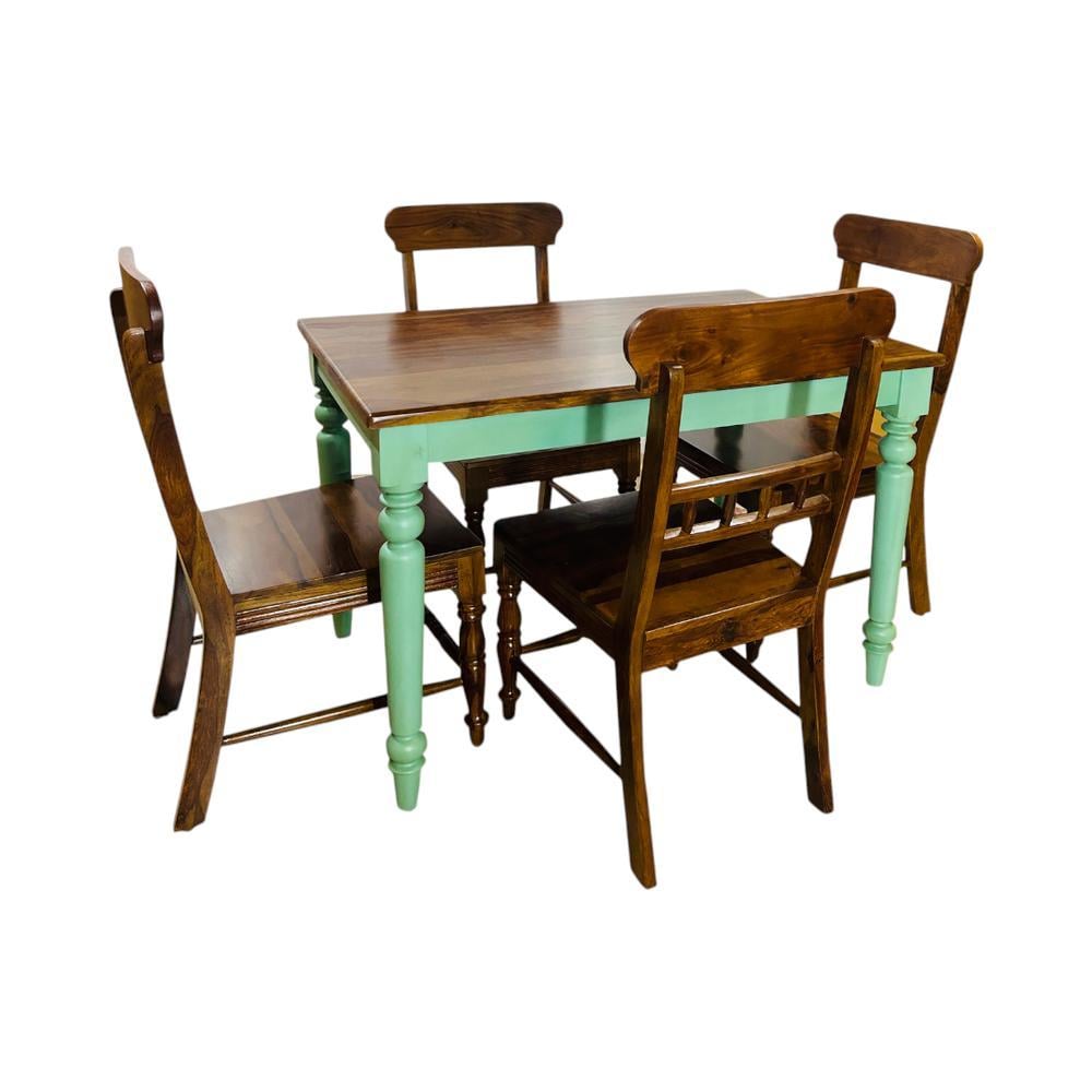 delma solid wood  4 seater Dining table in  Provincial Teak