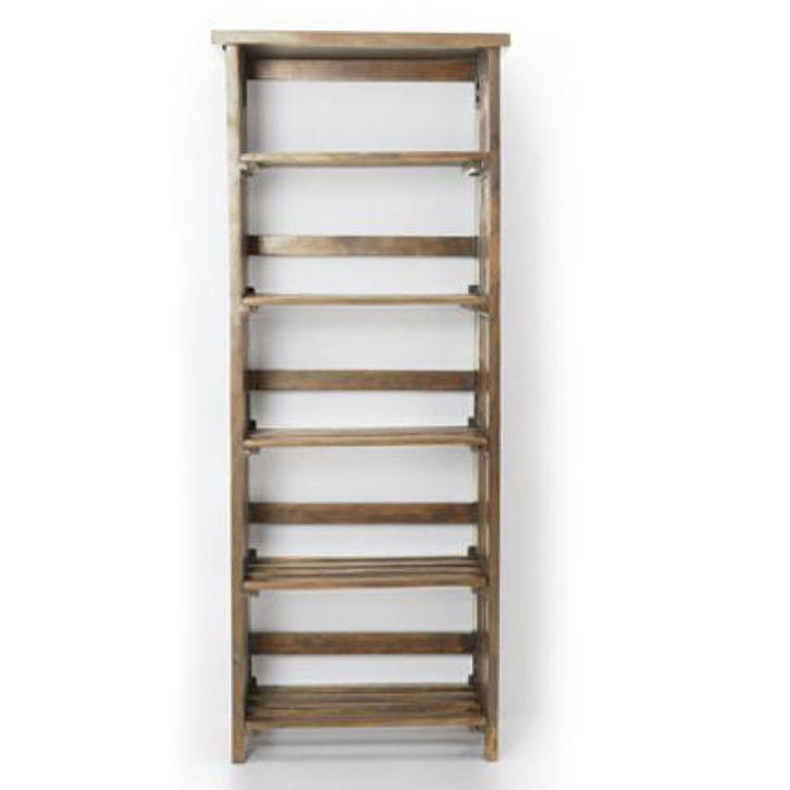 Rhodes Solid Wood Bookshelf in Teak Finish