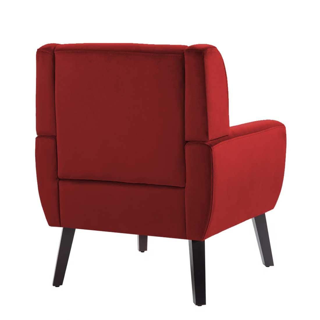 Derel Accent Chair in Maroon Colour