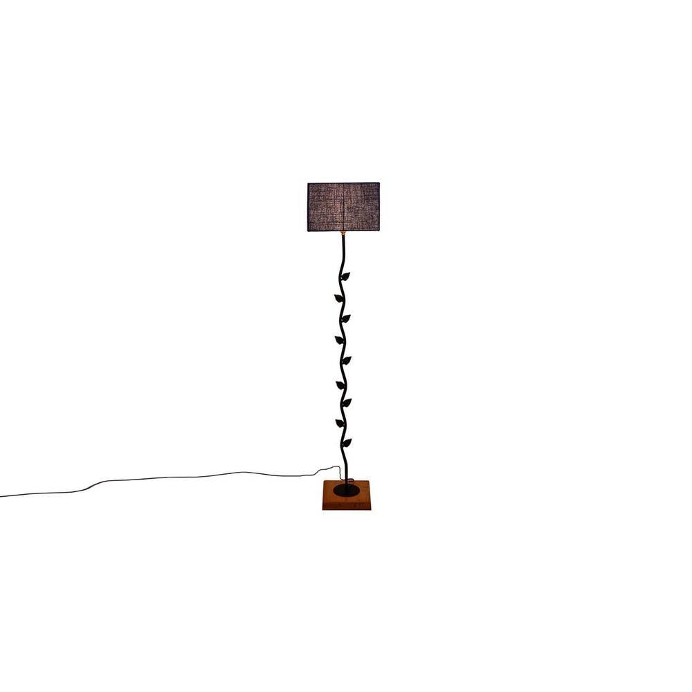 Elin Blue Cotton Shade Floor Lamp