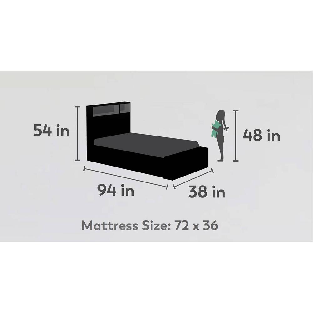 Optimus Prime Engineered Wood Box Storage Bed in Blue Colour