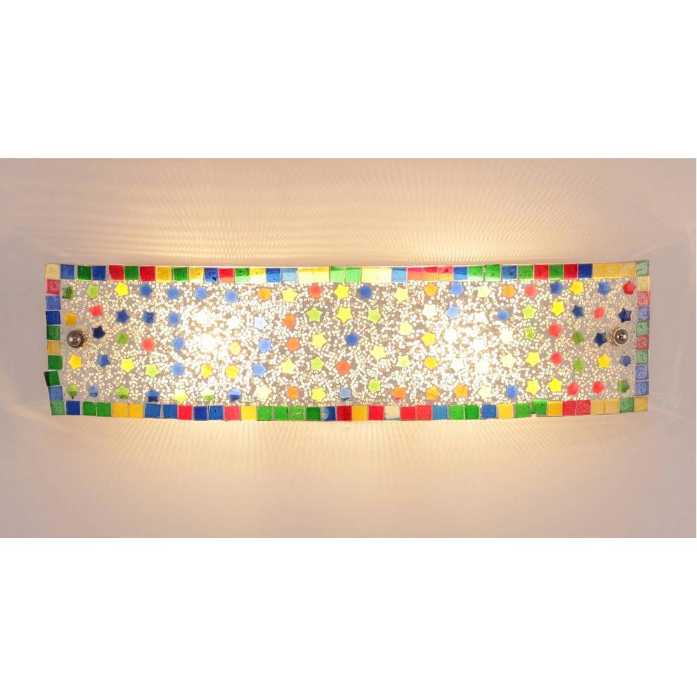 Clark Multicolour Glass Wall Light