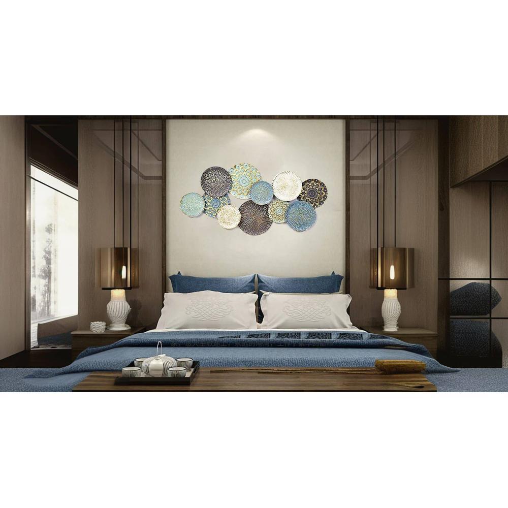 Multicolor wall plates Metal Wall Art