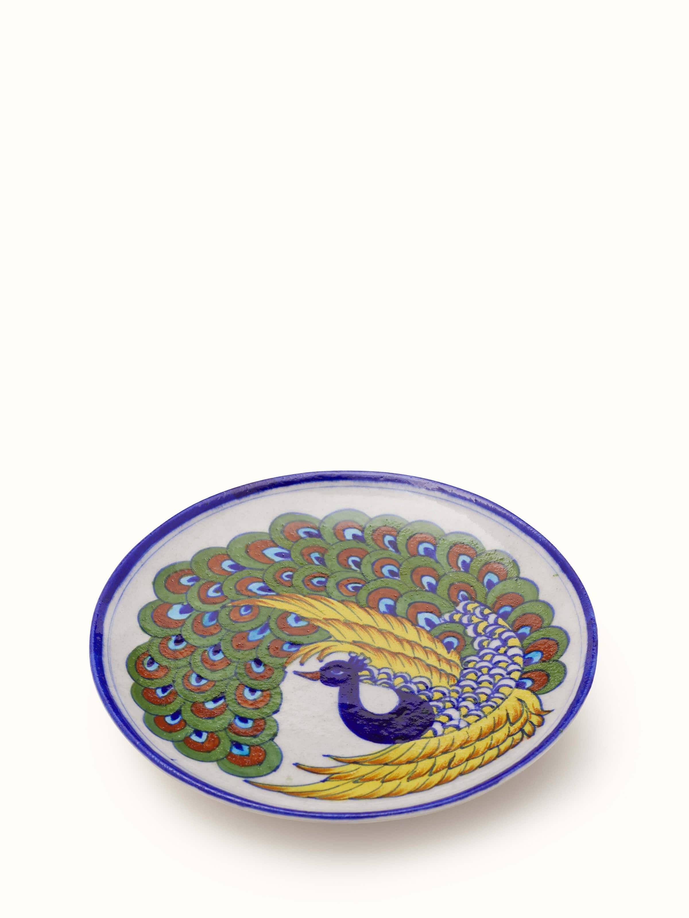 Blue Pottery Ceramic Decorative Plate