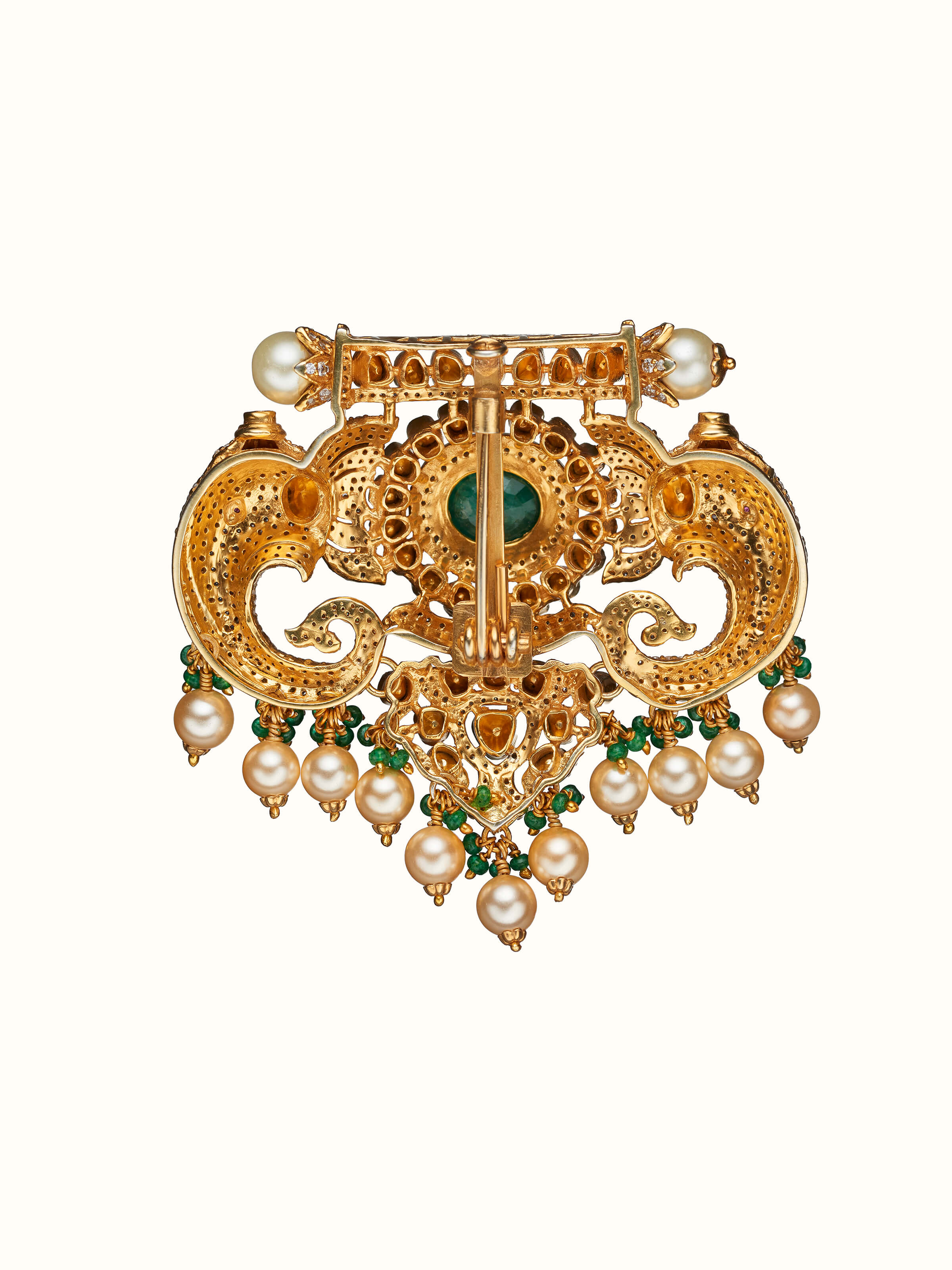 Silver Smithing Yellow Gold Brooch Pin