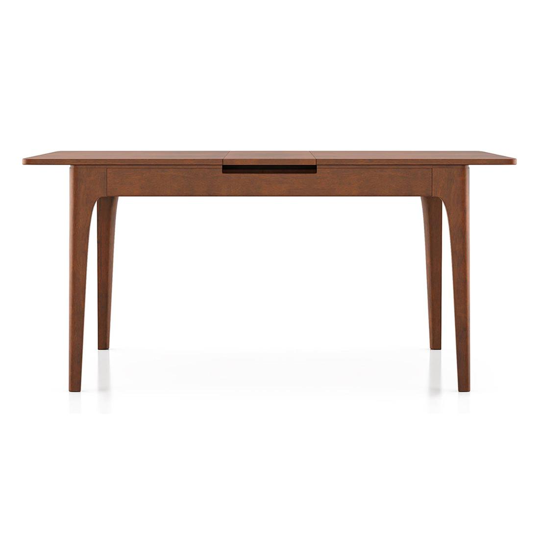 Ramanda 6 Seater Dining Table In Dark Walnut Finish