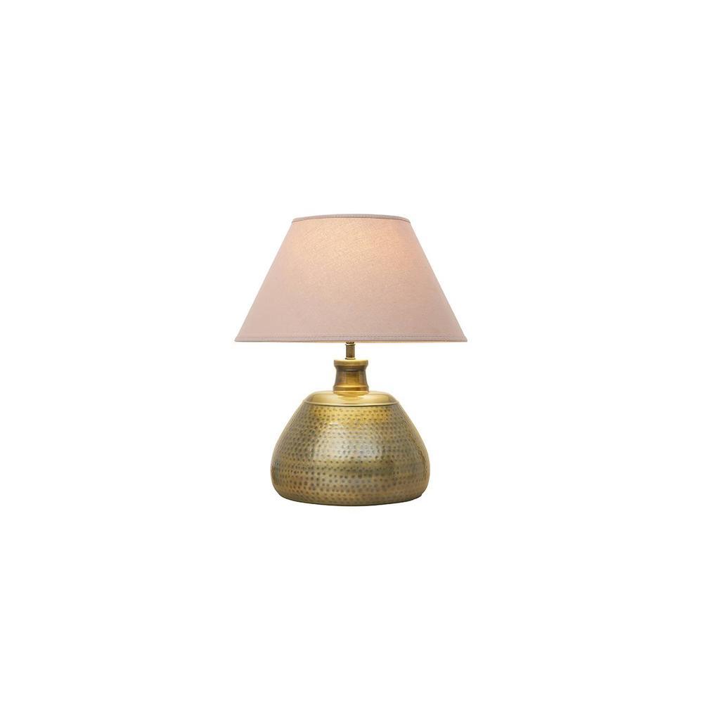 Kyndall Antique Brass Metal Table Lamp