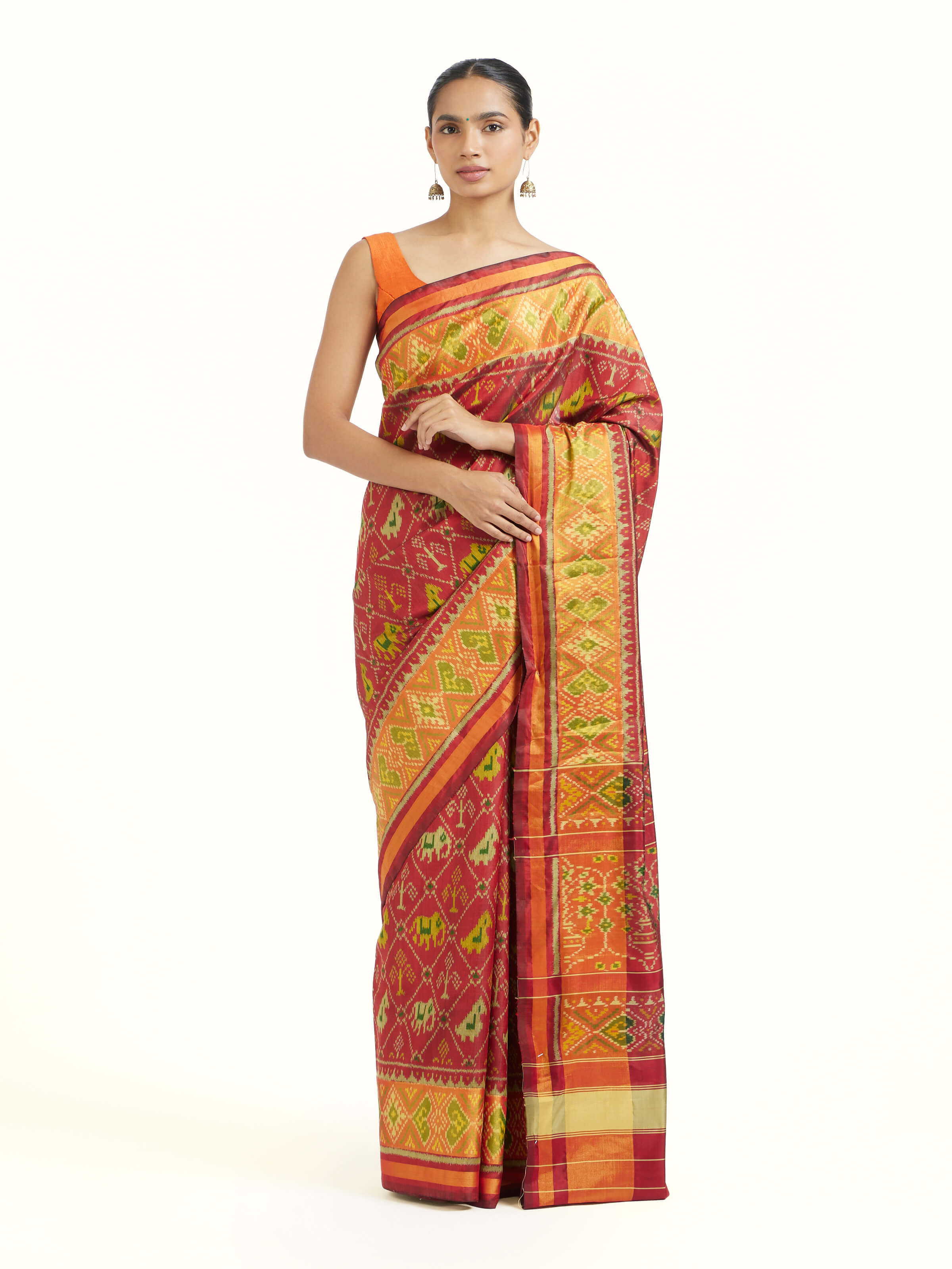Rajkot Patola Ikat Saree