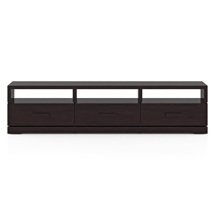 Carmond Solid Wood Free Standing TV Unit in Mahogany Finish