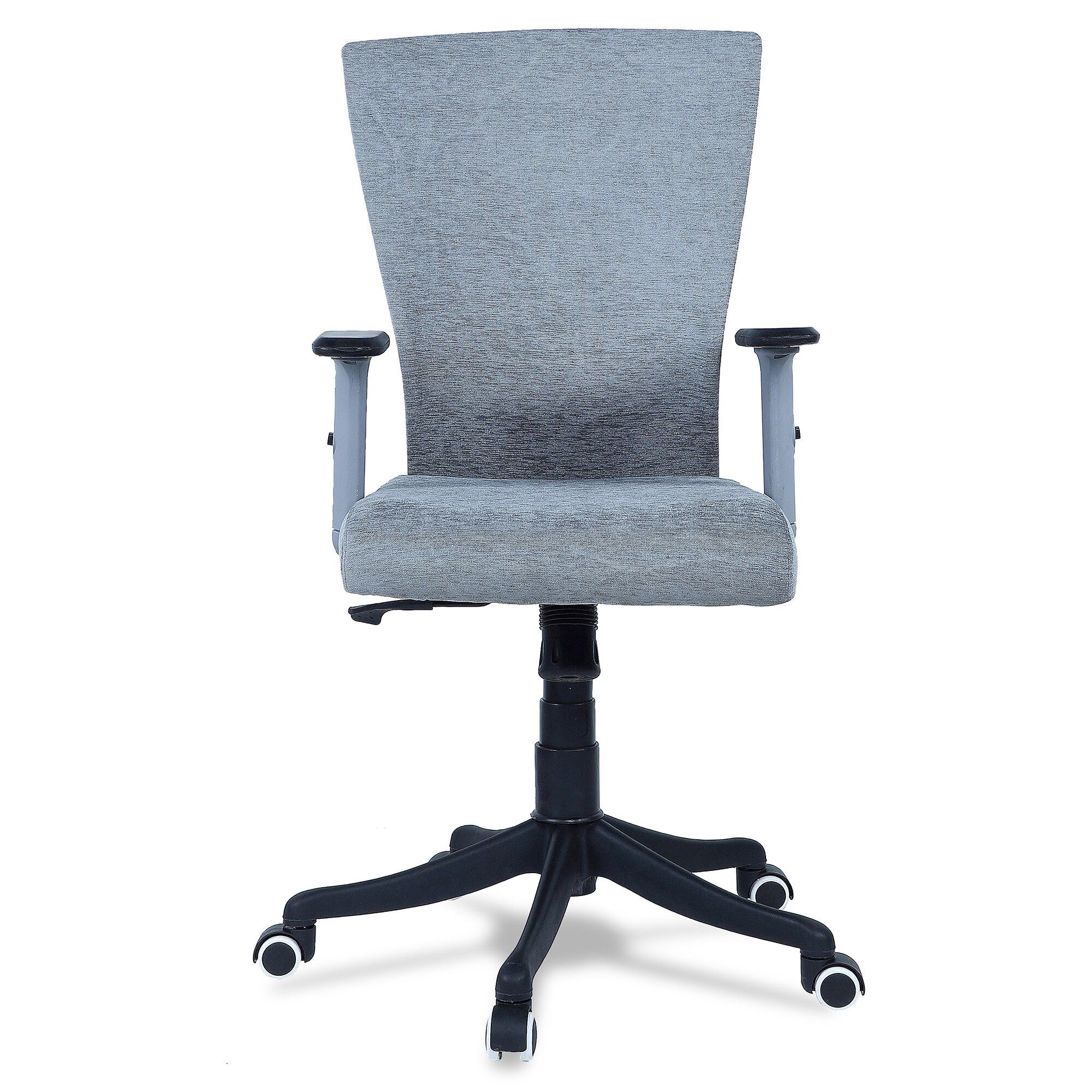 Rocknew York Mid Back Ergonomic Chair in Grey Colour