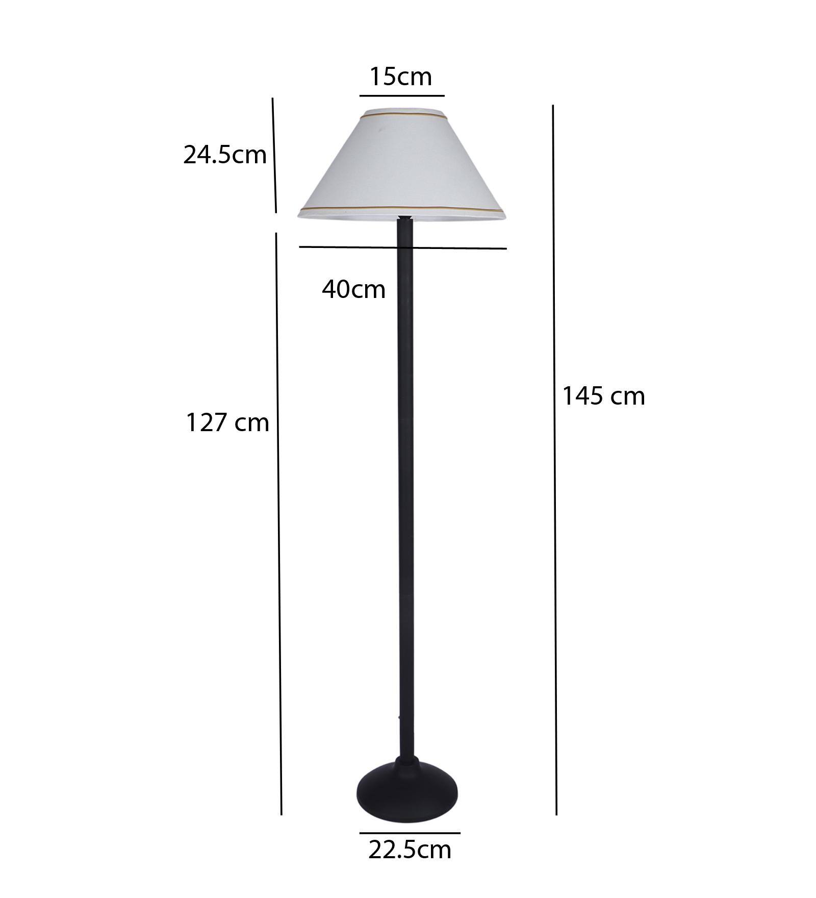 FZ CN Shade Floor Lamp in White Shade