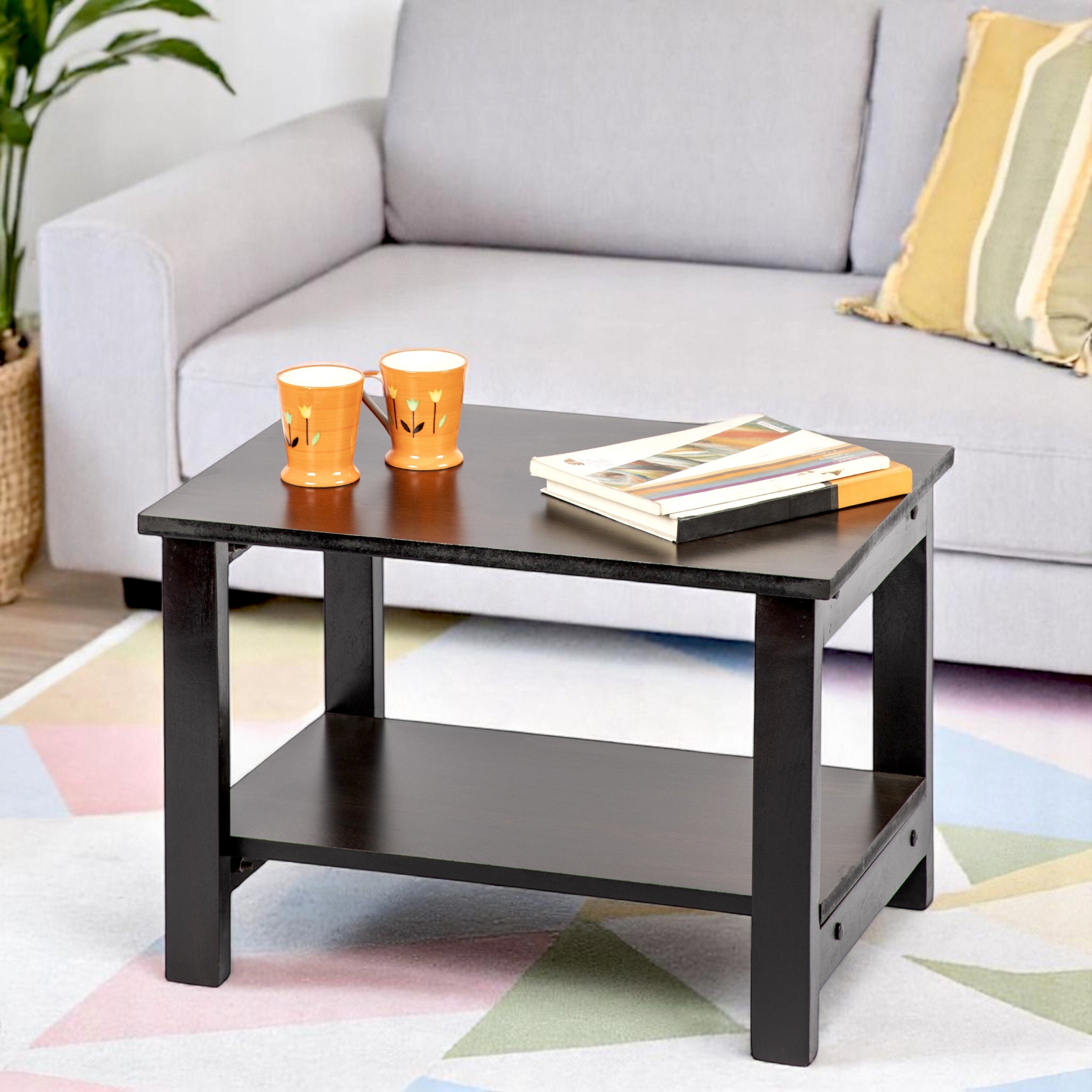 Boston Coffee Table - Dark Walnut Finish - Medium