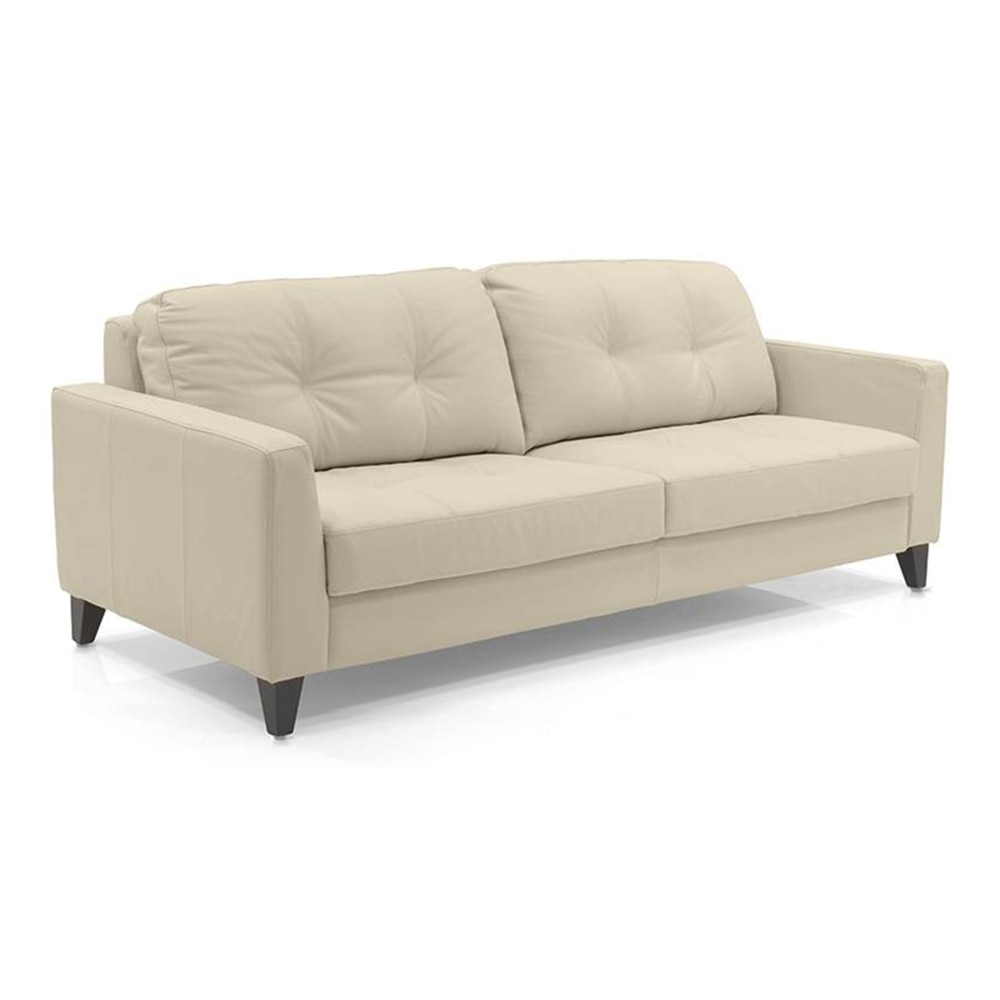 Franco 3 Seater Leather Sofa in Cream Colour