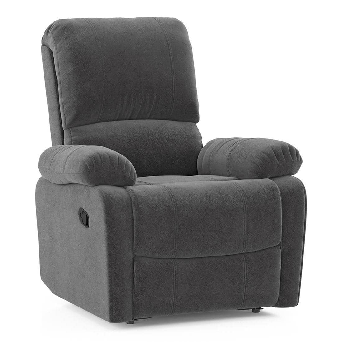 Edison Single Seater Recliner in Matte Grey Colour