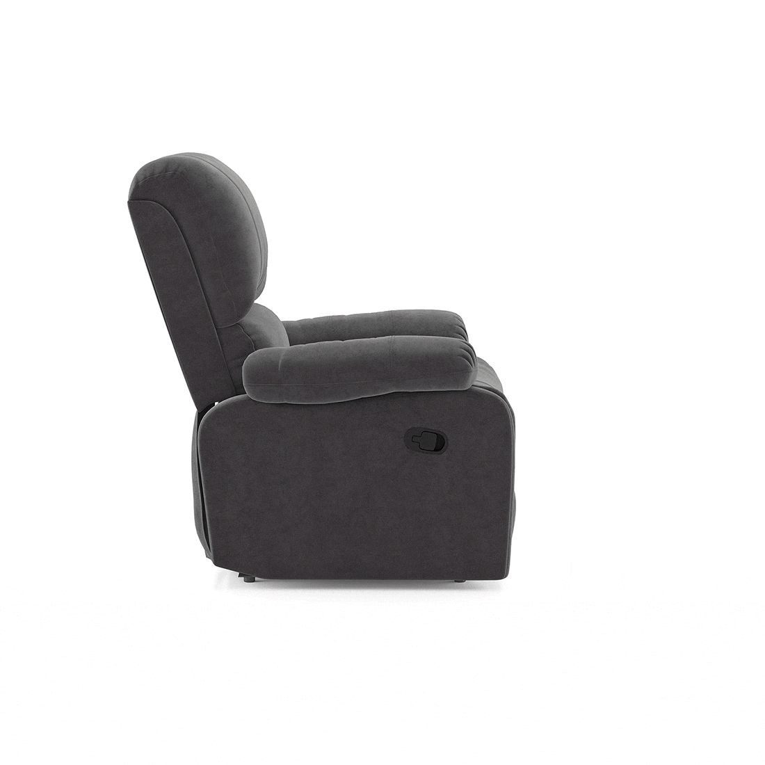 Edison Single Seater Recliner in Matte Grey Colour