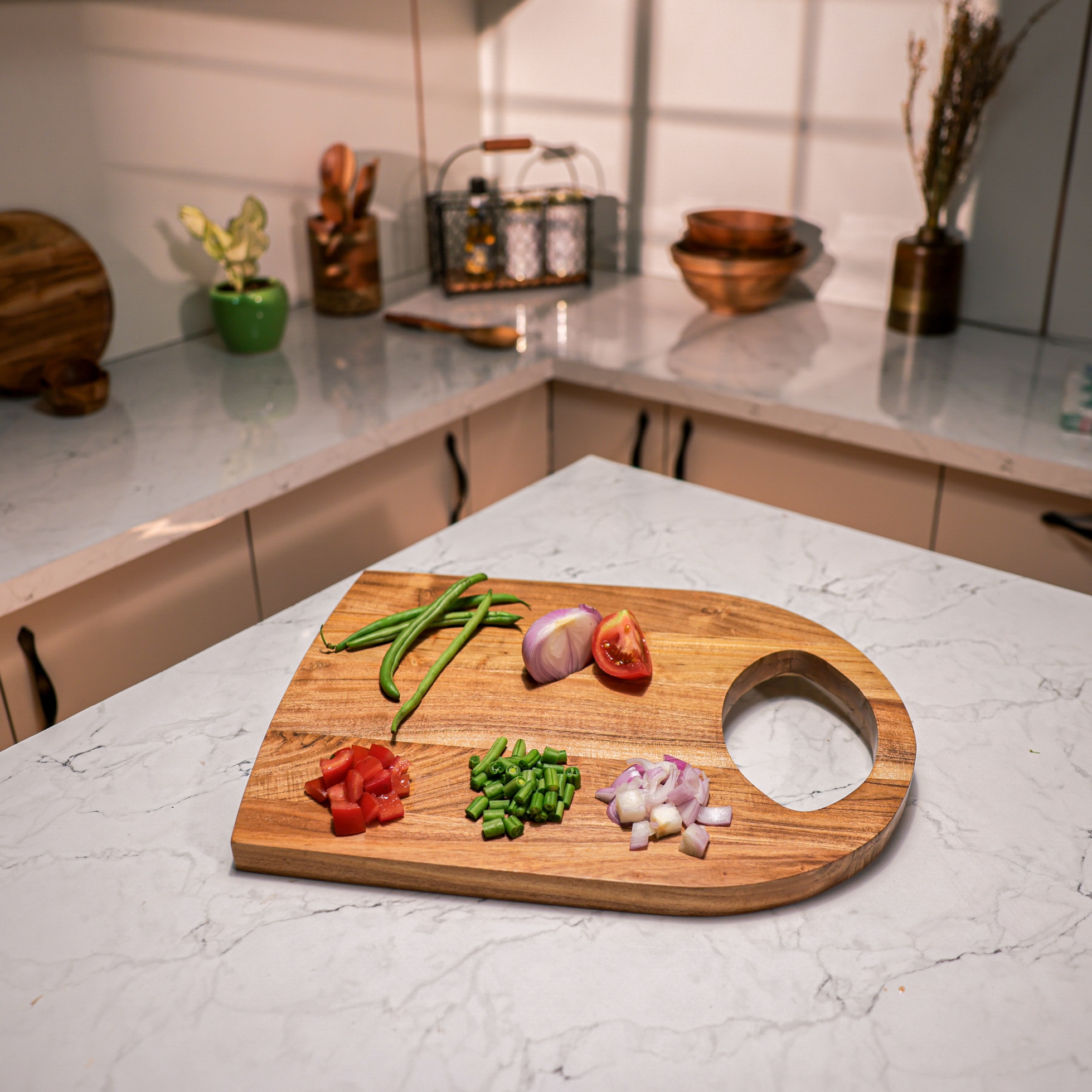 Ireka Home Prepster Acacia Wood Chopping Board – Cutting & Serving Board - Ireka Homes