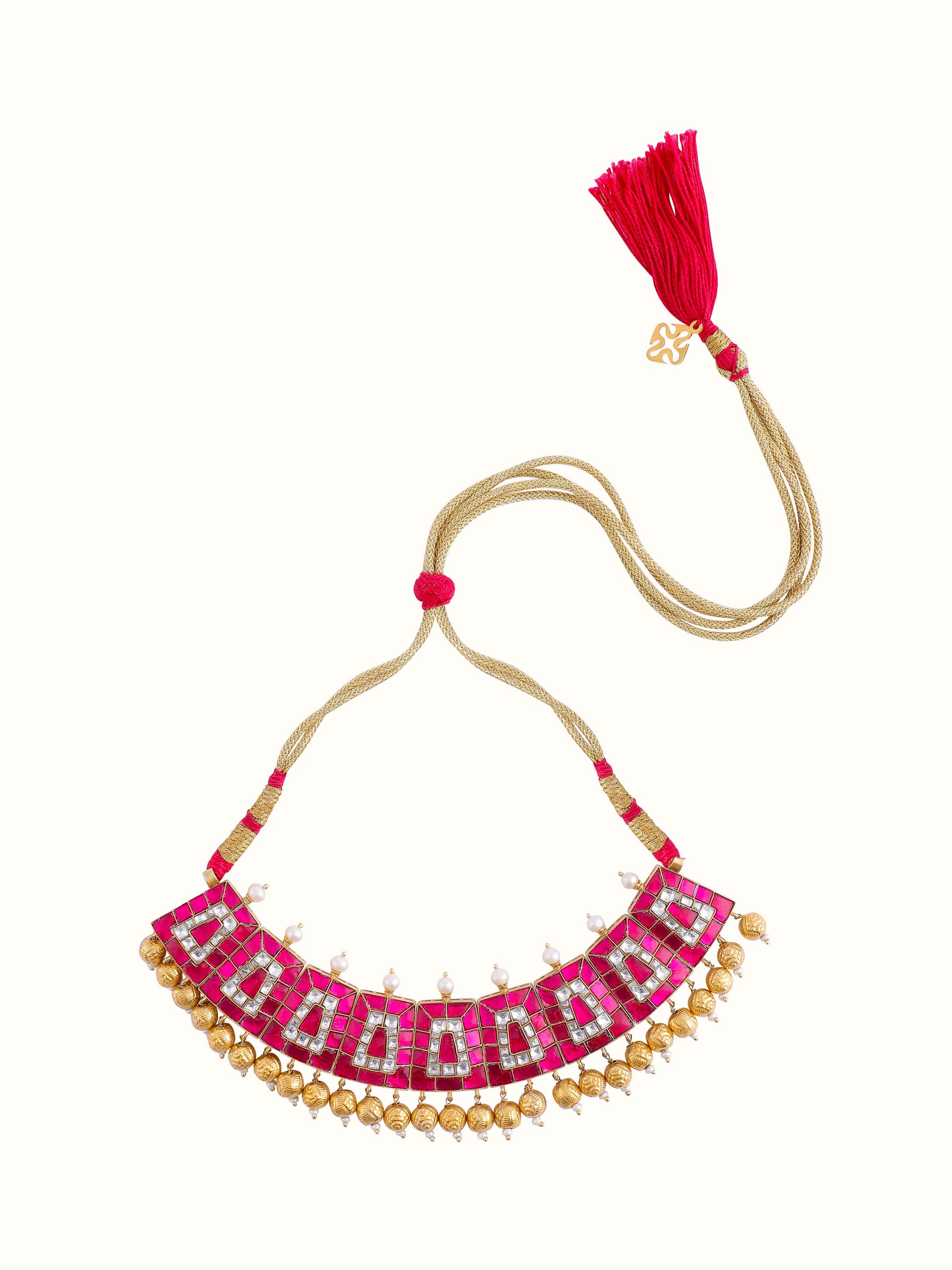 Front view of Silver Smithing Collar Necklace showcasing its elegant design and detailed silver craftsmanship.