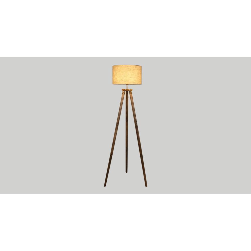 Kaze Solid Wood Floor Lamp