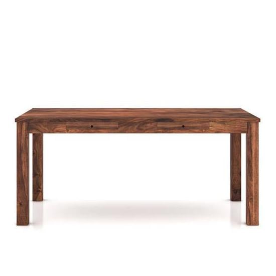 Arabia Xl Storage 6 Seater Dining Table In Teak Finish