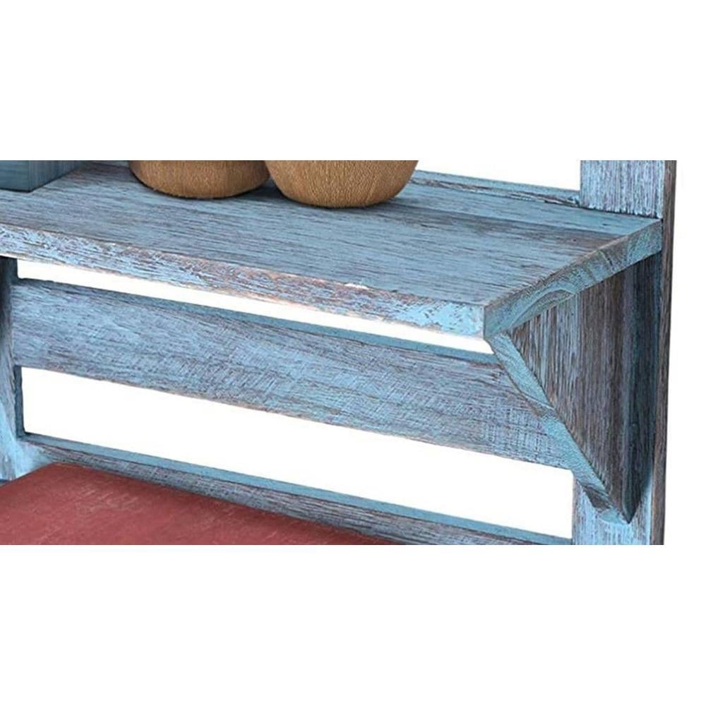WOODENMOOD Rectangular Wall Rack