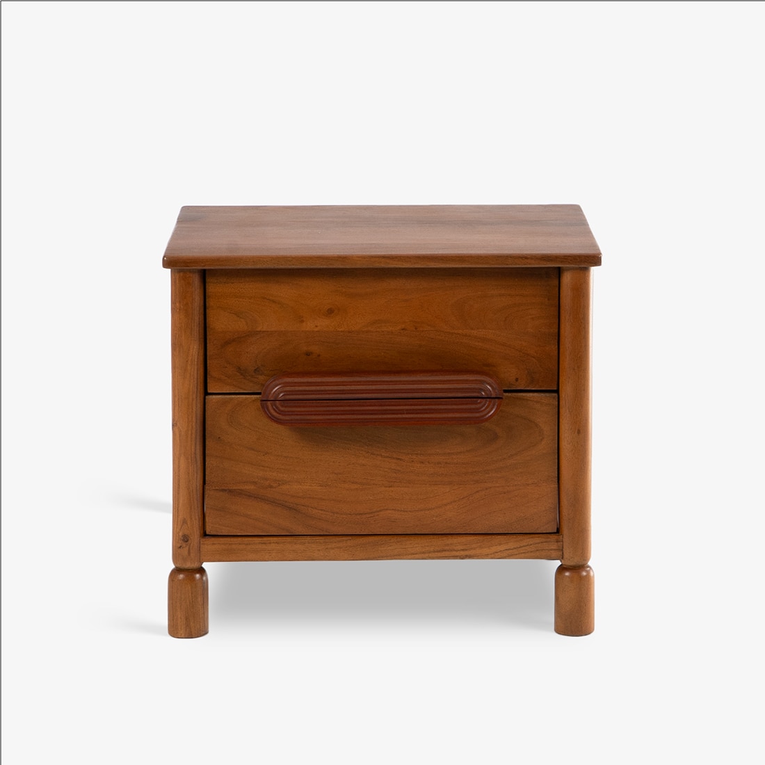 Varnika Bedside Table in Teak Finish