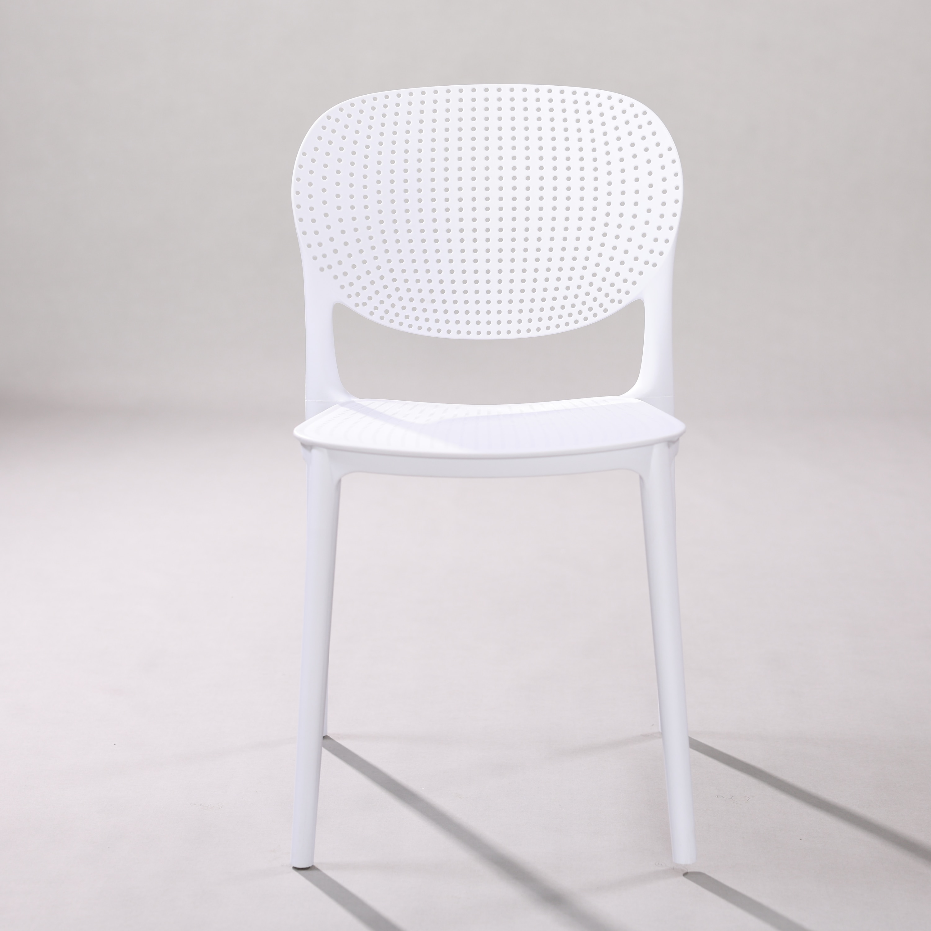 Kepler Brooks Serena Cafeteria Dining Chair in White Colour - Kepler Brooks