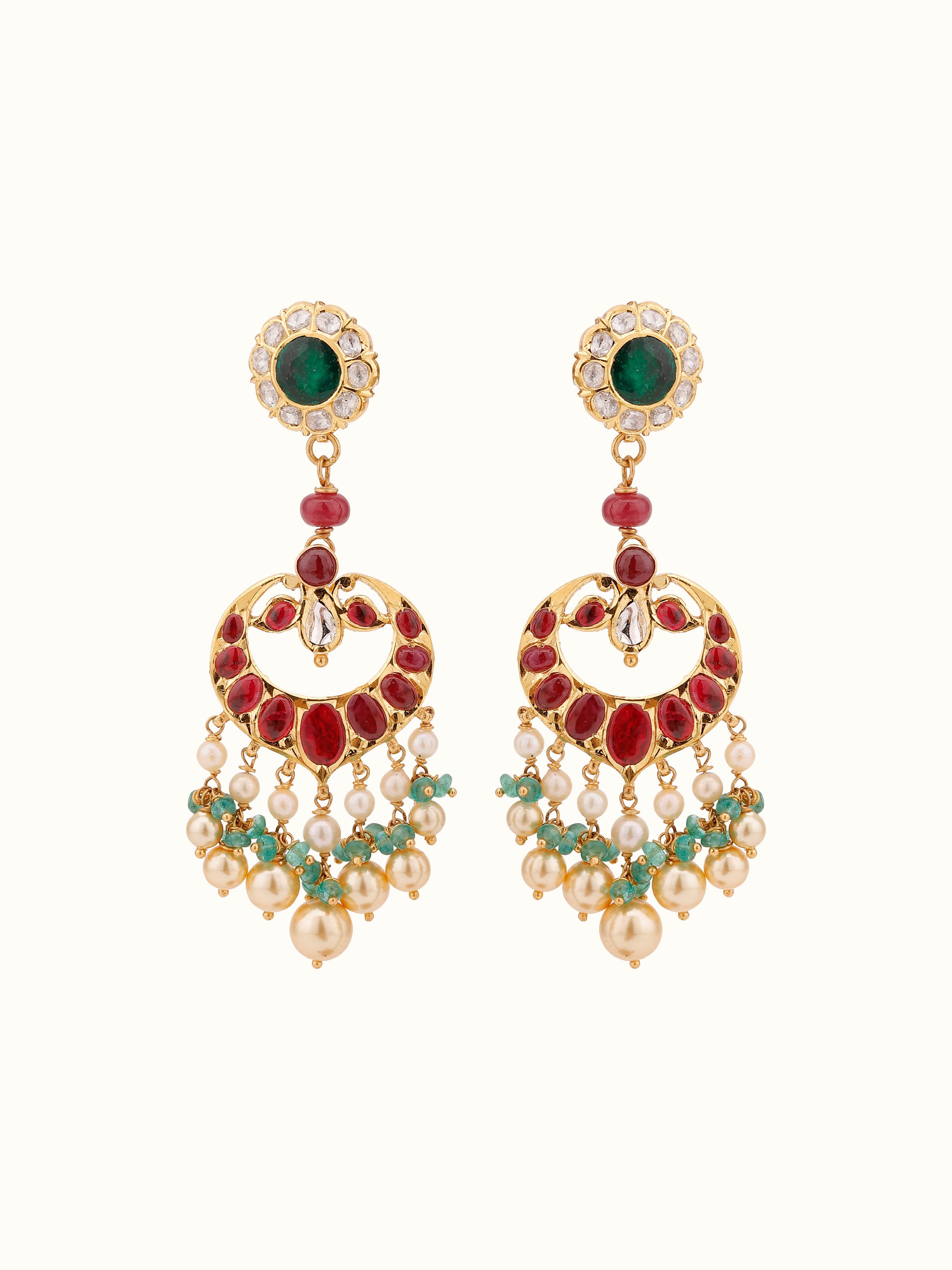 Kundala Velai 22 Karat Gold Drop Earrings