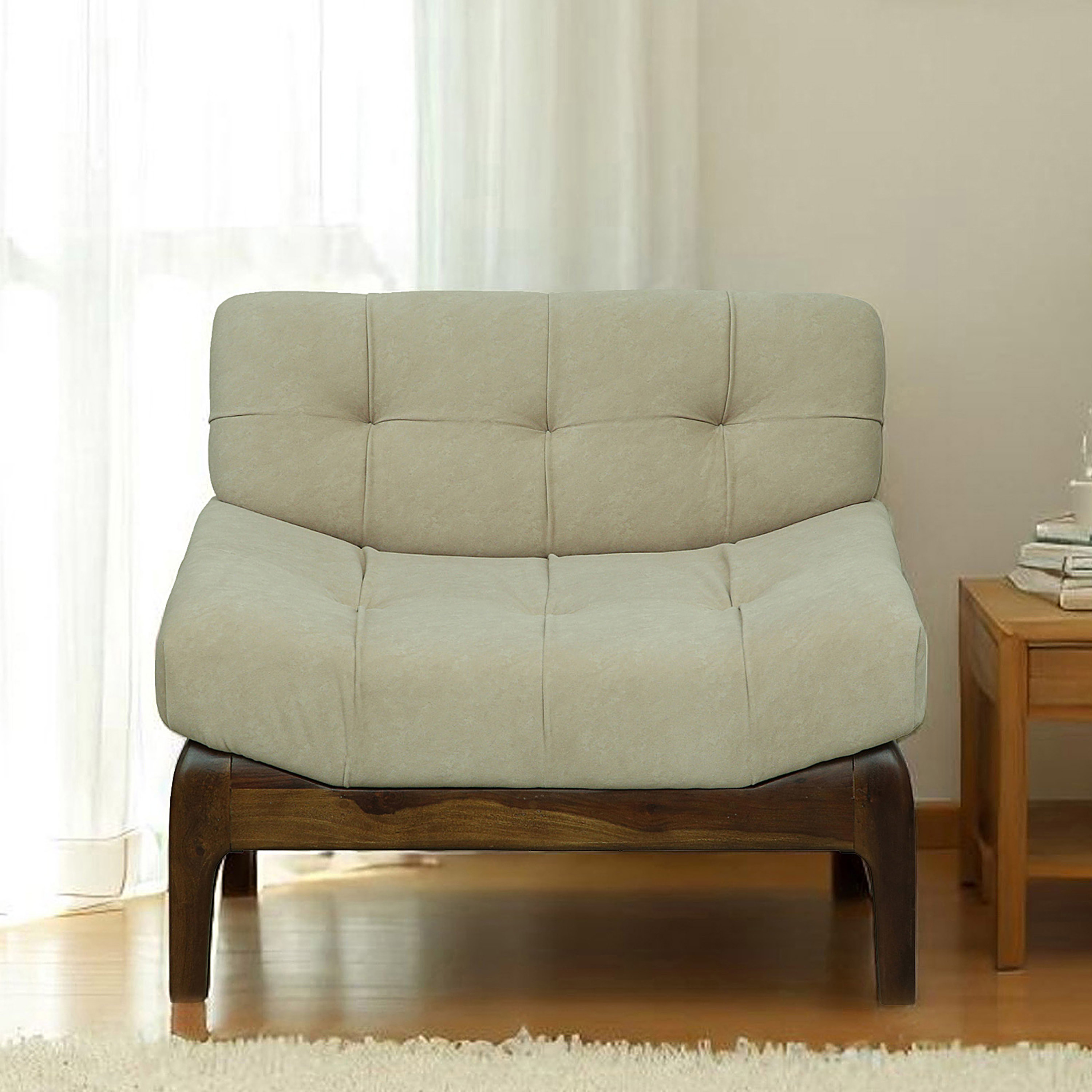Meighen 1 Seater Sofa In Beige Colour
