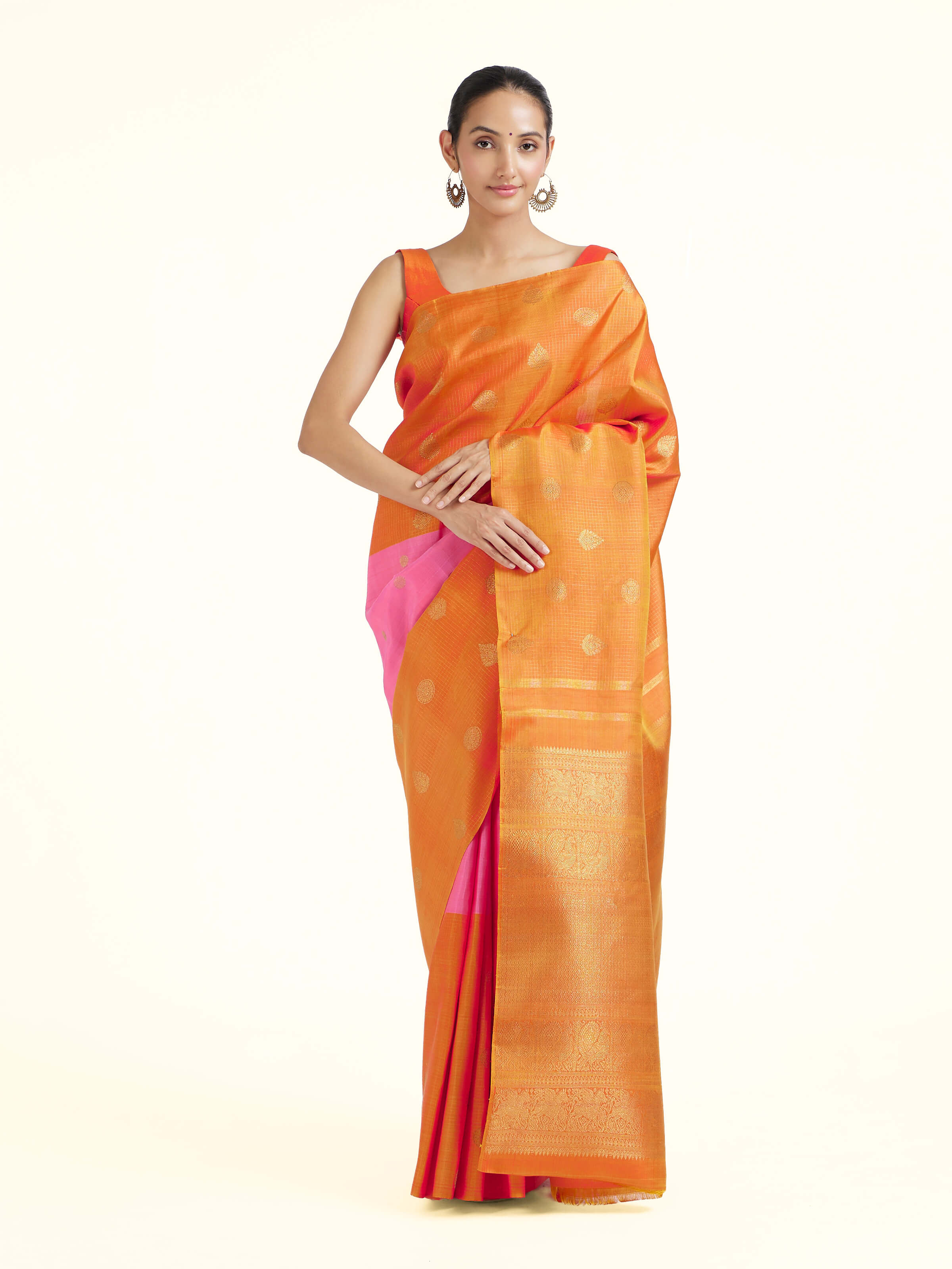 Lavender Silk Kancheepuram Saree