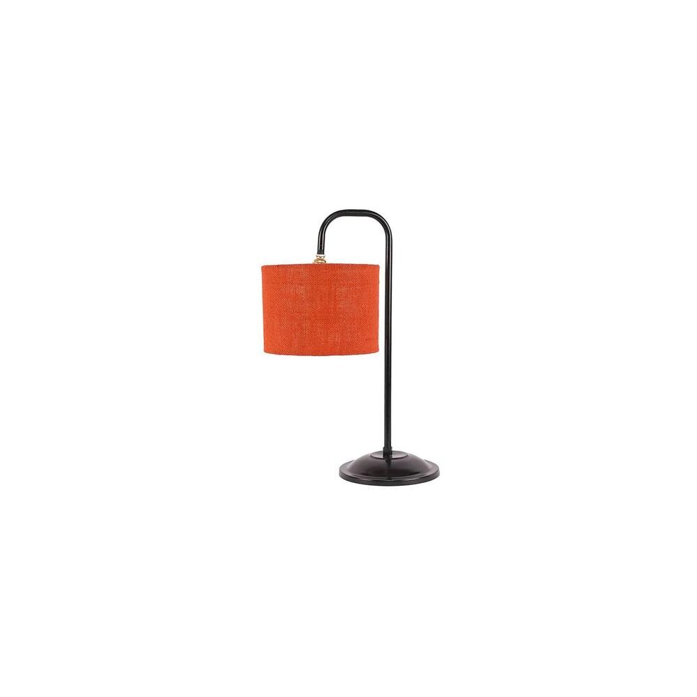 Payton Orange Jute Shade Iron Table Lamp