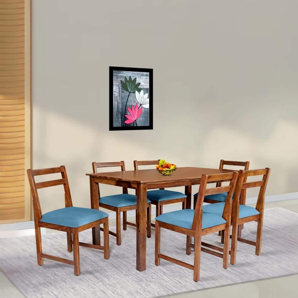 olly solid wood  6 seater Dining table in  Provincial Teak