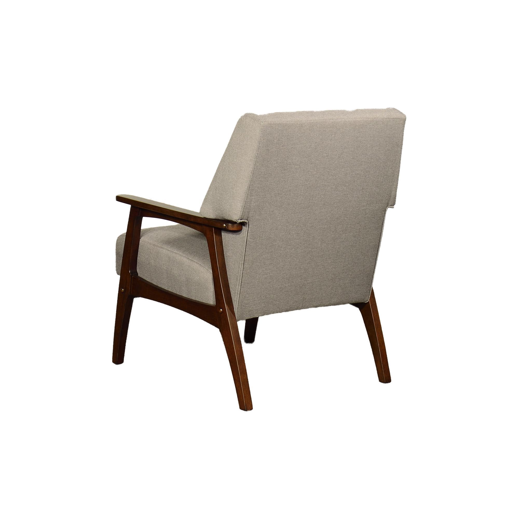 Daisuke 1 Seater Wooden Sofa in Beige Fabric Colour