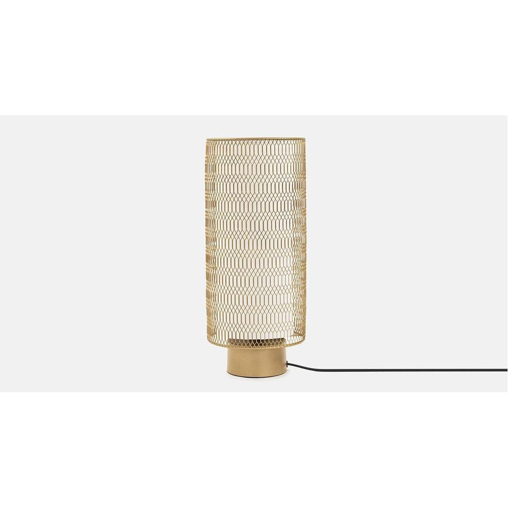 Remedy Gold Table Lamp With Gold Iron Base