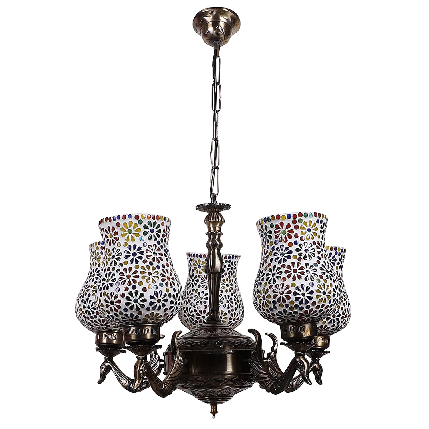 Devansh Black Wall Mounted Lamp With Black Cotton Shade