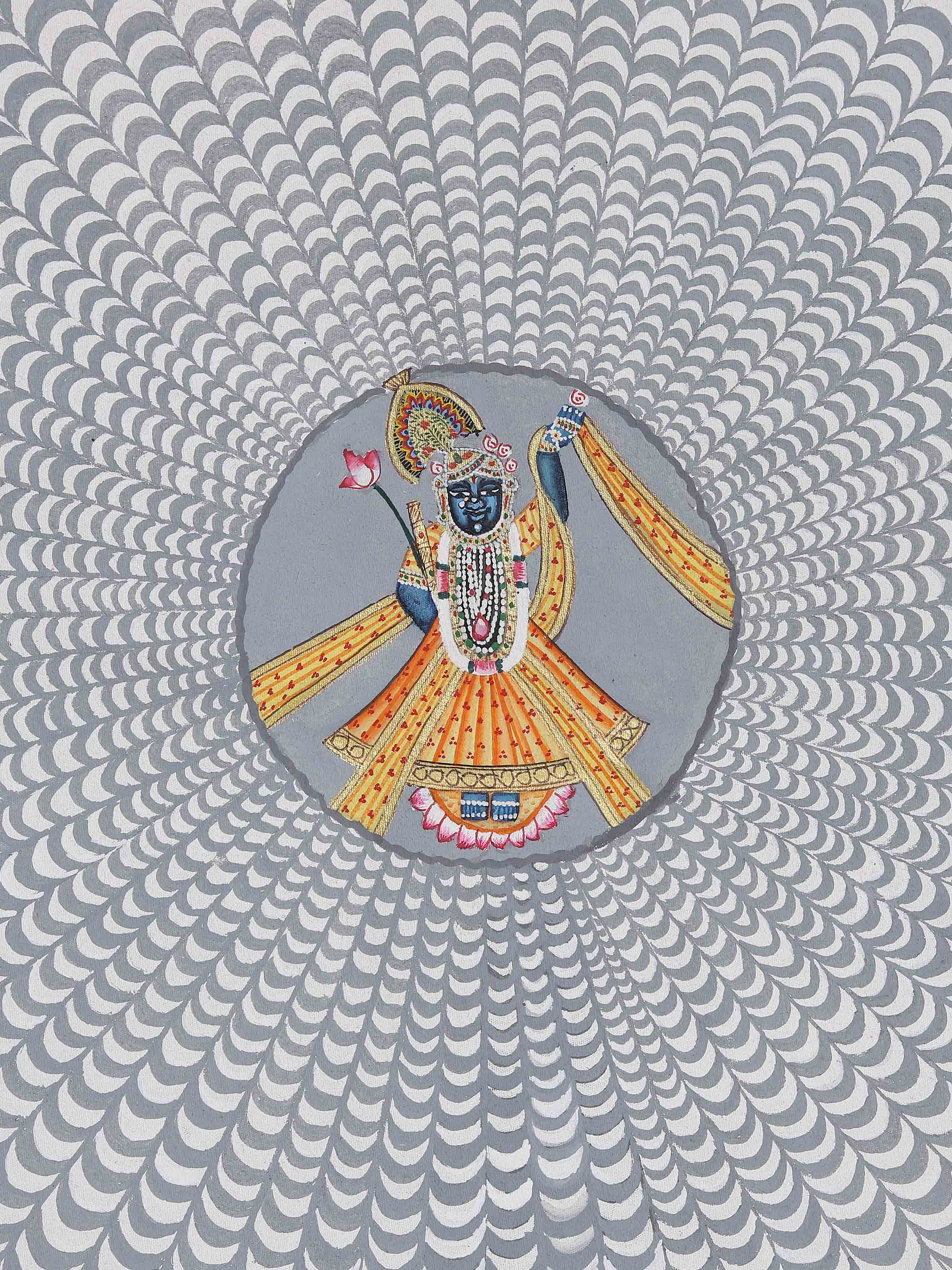 Shrinathji Geometric Pichwai Painting