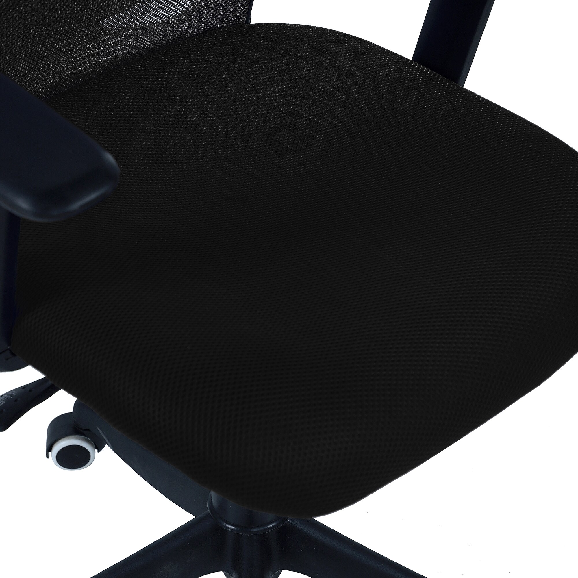 Peacifice Mid Back Ergonomic Chair in Black Colour