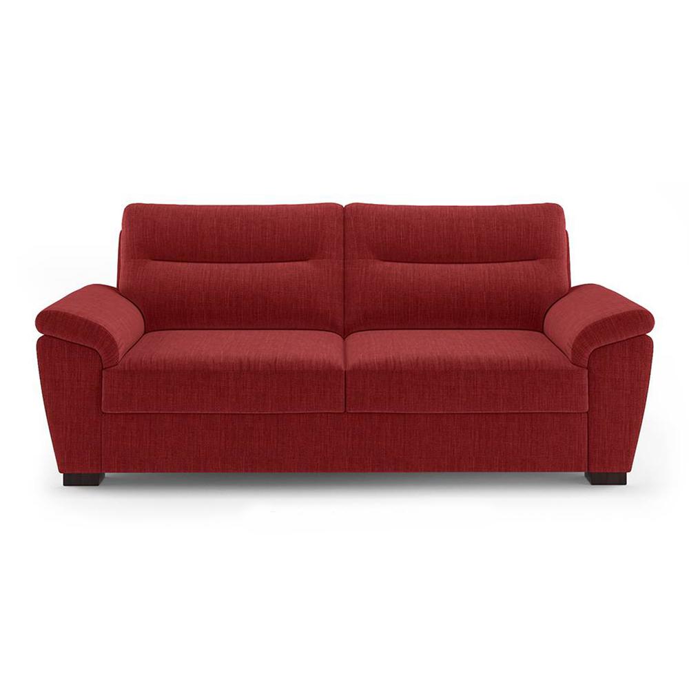 Adelaide Premium 3 Seater Fabric Sofa in Salsa Red Colour