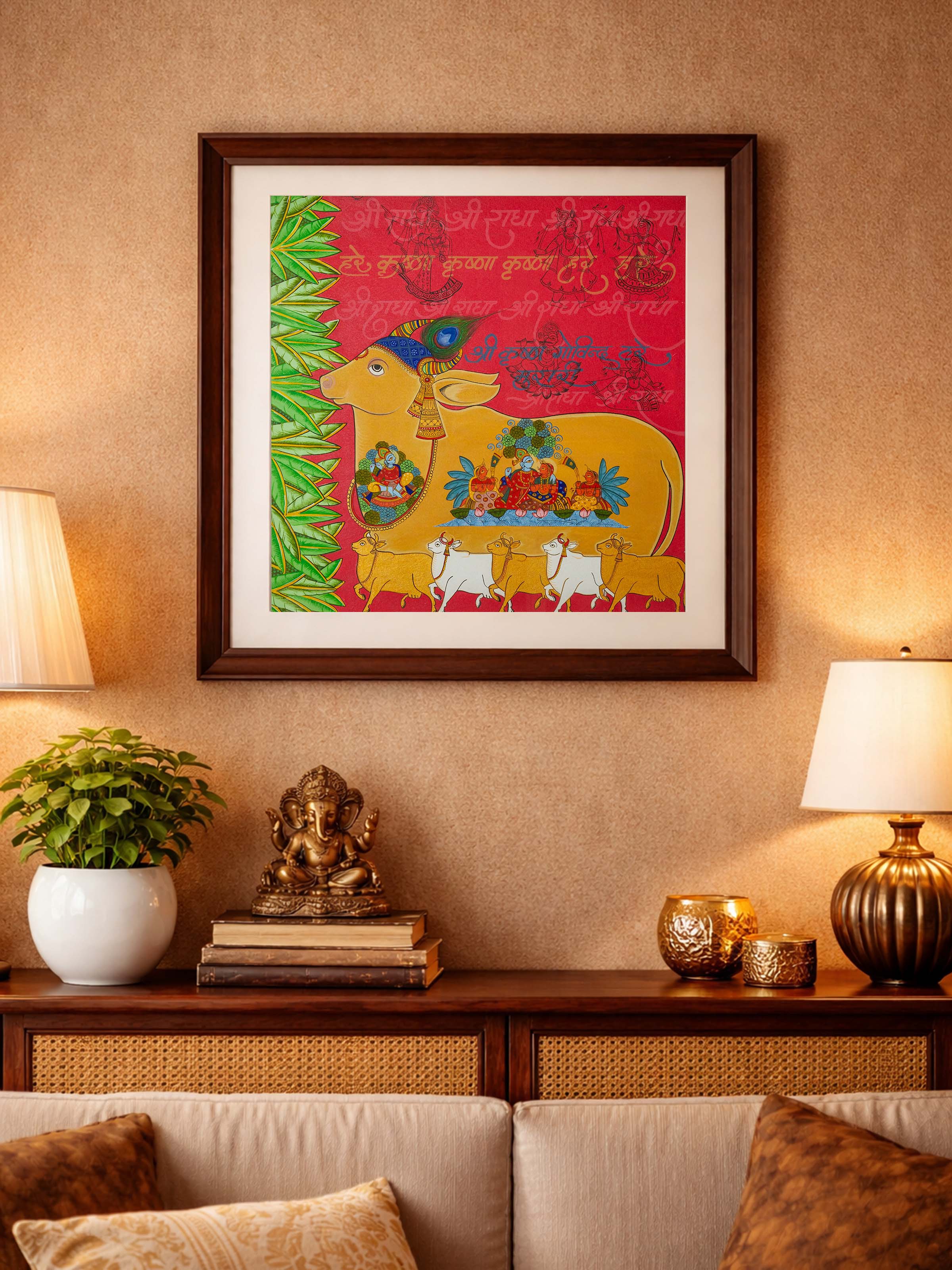 Kamdhenu Vow Phad Painting